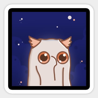 Ghost Owl Sticker